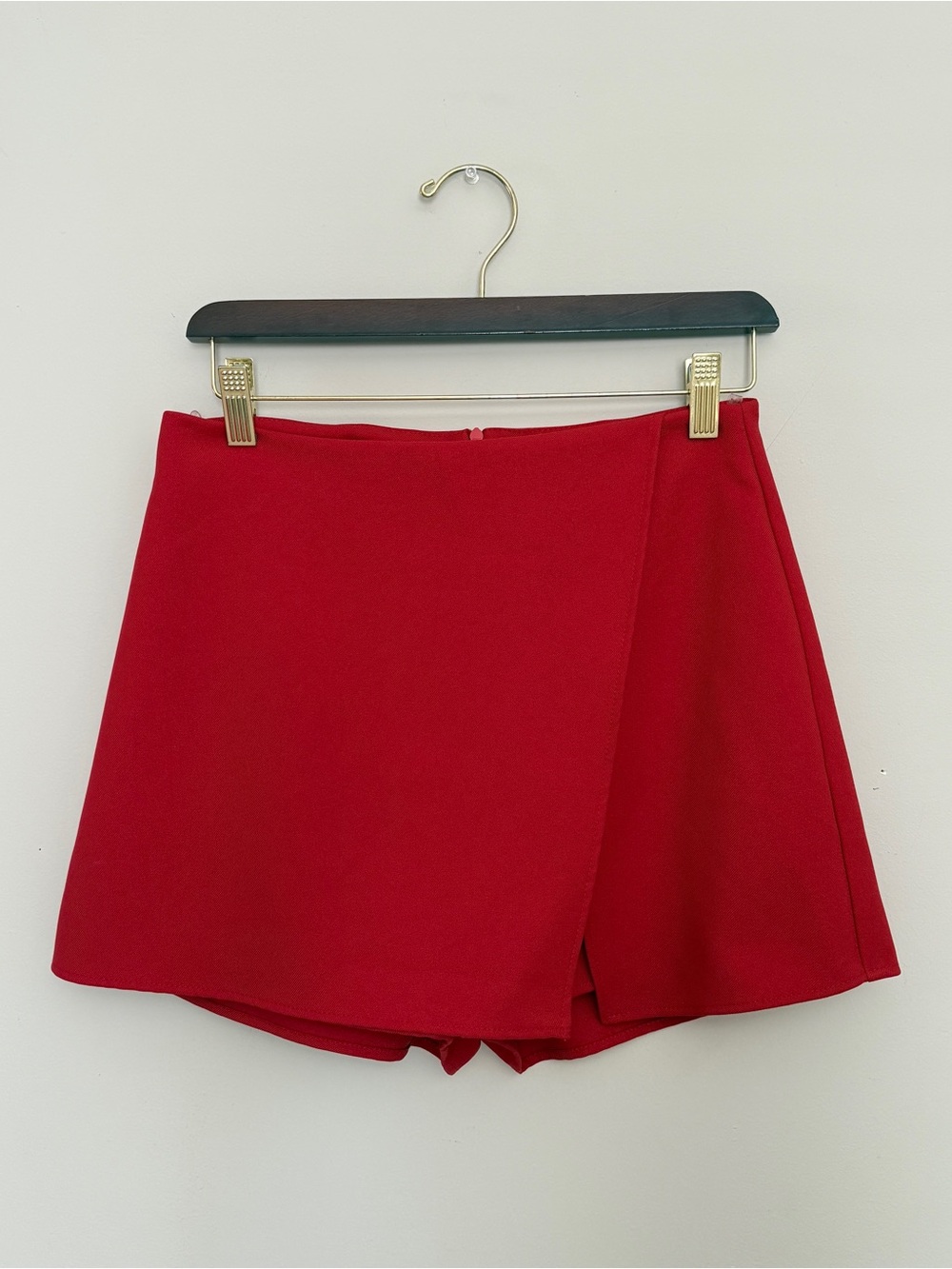The Impeccable Pig Red Asymmetric Women's Skort